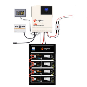 Calpha 20.48kWh Modular Power Kit with 5kw Charger Inverter